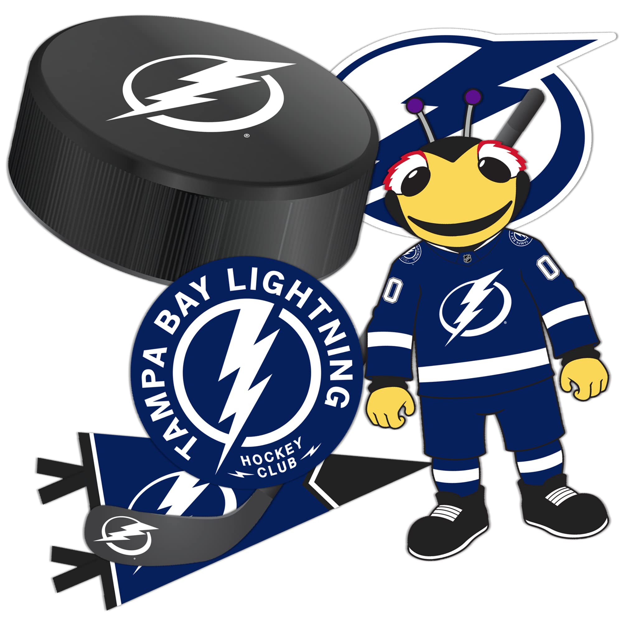 NHL Tampa Bay Lightning Team Desert Cactus Vinyl Decal Sticker - Waterproof Laptop, Car, Water Bottle, Scrapbook Decoration for Hockey Fans & Sports Enthusiasts