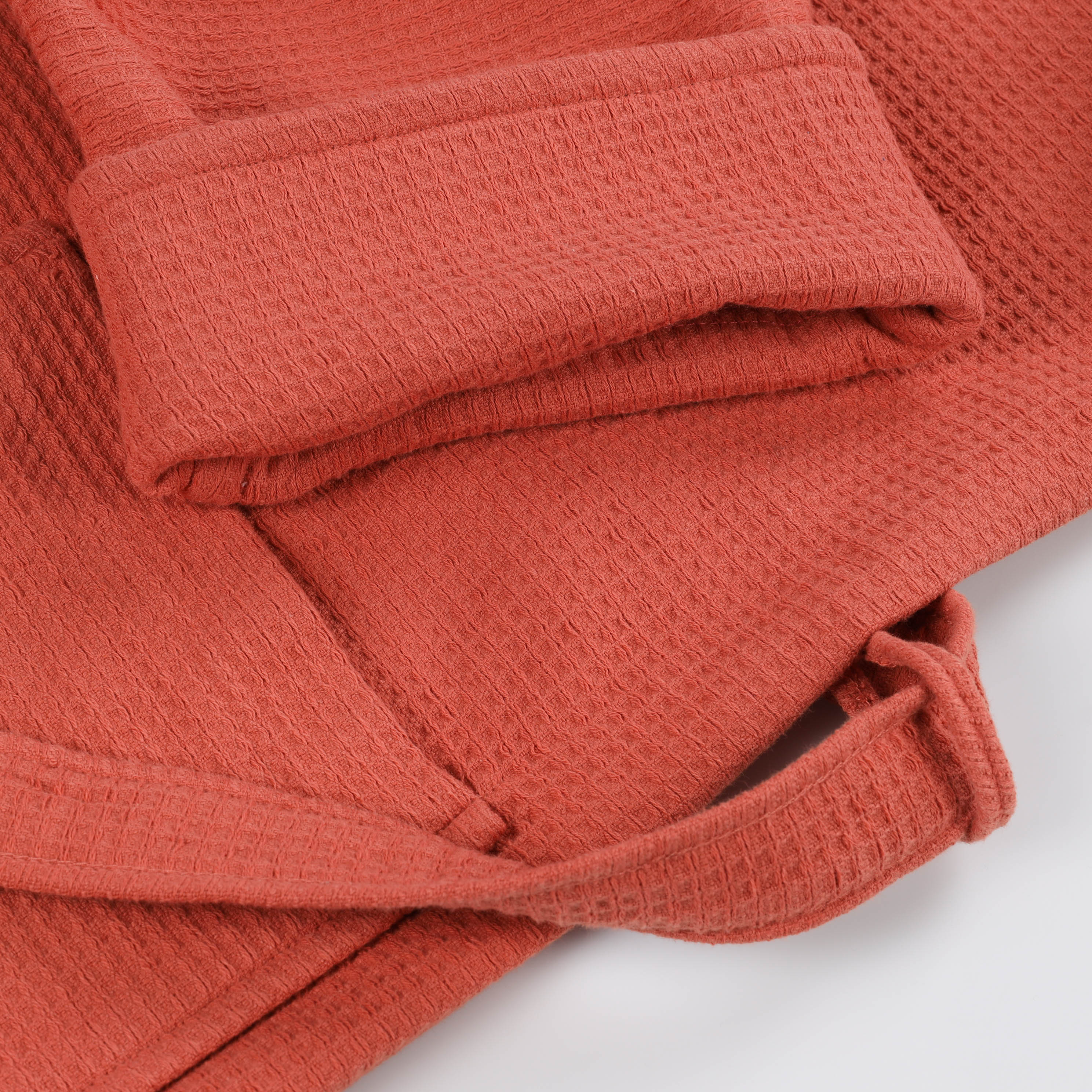 Premium Waffle Weave Cotton Bathrobe - Ultra Soft & Lightweight Unisex Oversized Robe for Men & Women | Perfect for Spa, Lounge & Post-Shower Comfort