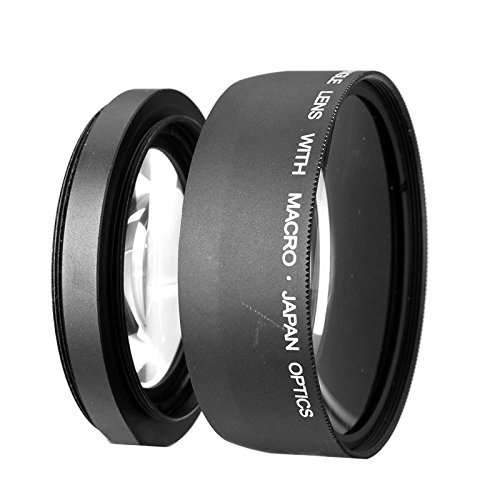 MASUNN 58mm 0.45X Wide Angle & Macro Lens for Canon EOS 350D 400D 450D 500D 1000D 550D 600D 1100D DSLR Cameras - Perfect for Travel Photography, Close-up Shots & Vlogging
