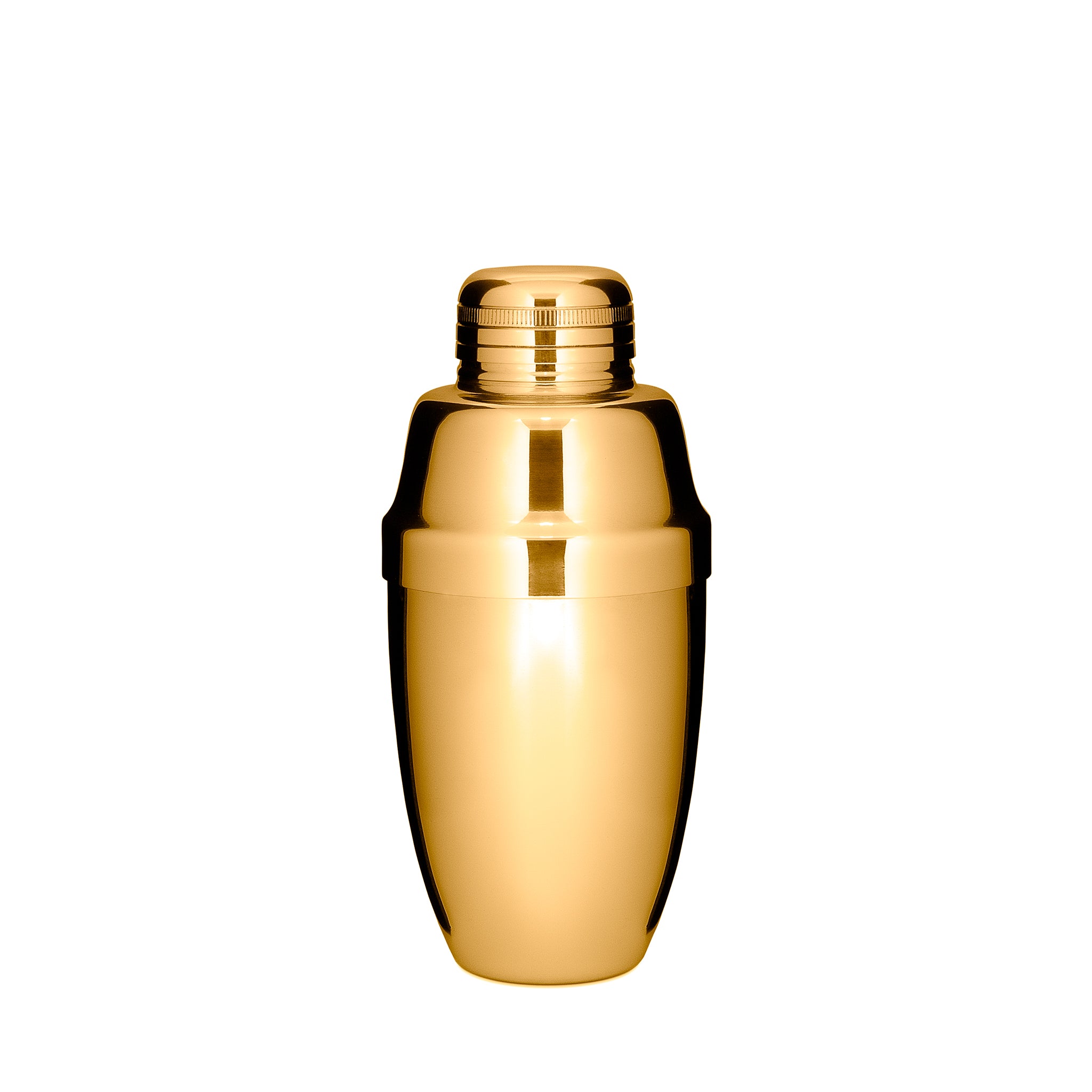 USAGI™ Heavyweight Cobbler Shaker - Gold Plated 500ml (17oz) Cocktail Mixing Tool for Bartenders & Home Bars | Perfect for Mojitos, Margaritas & More