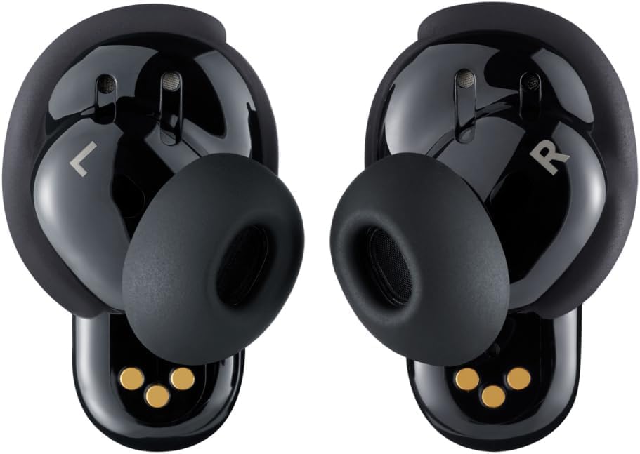 Bose QuietComfort Ultra Wireless Bluetooth Earbuds with Spatial Audio, Active Noise Cancellation & Deep Bass - 6H Playtime (Black) | Perfect for Travel, Workouts & Commuting