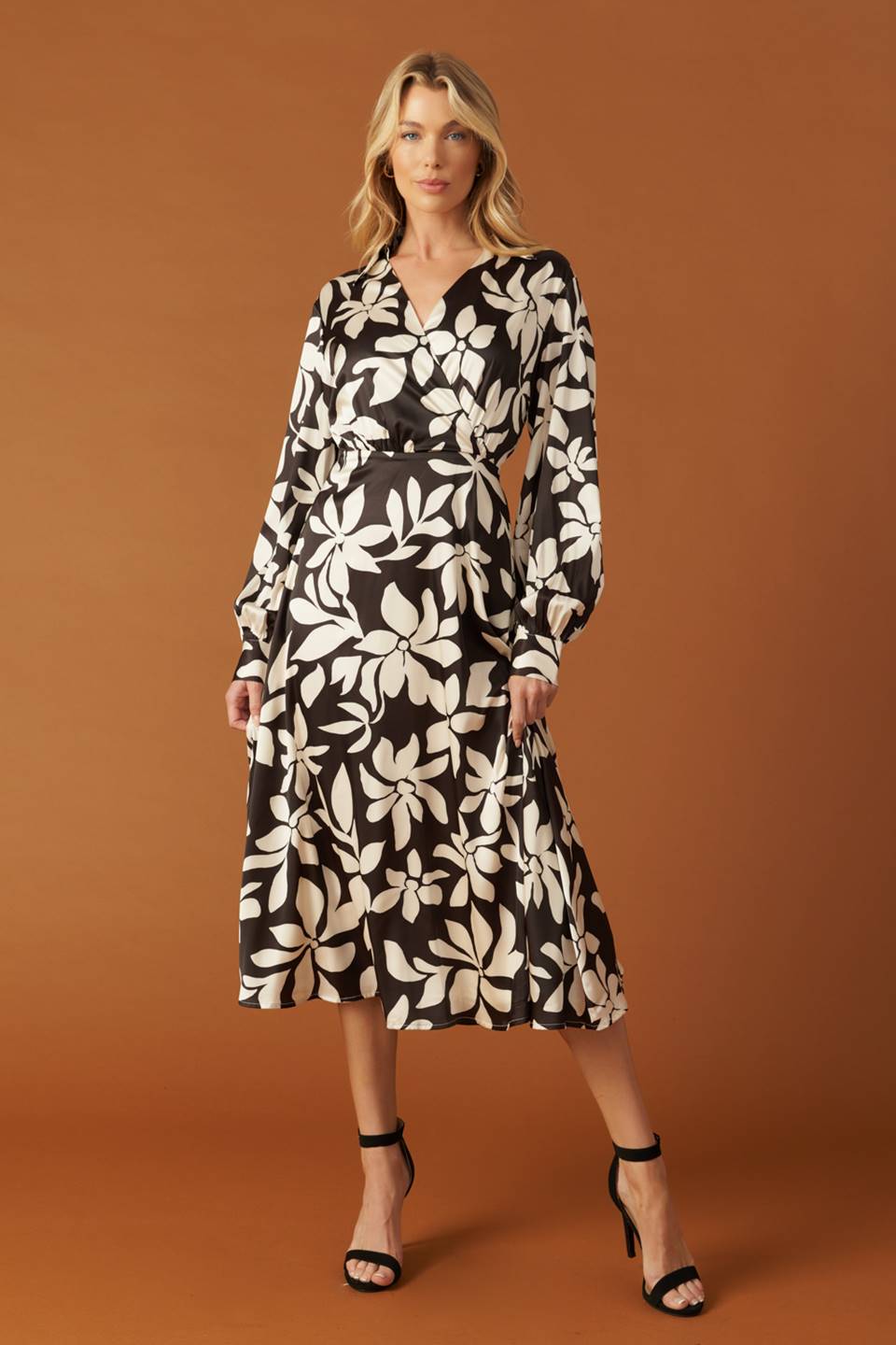 AFTER HOURS WOVEN MIDI DRESS - Elegant Flowy Women's Dress for Evening Parties, Date Nights & Special Occasions