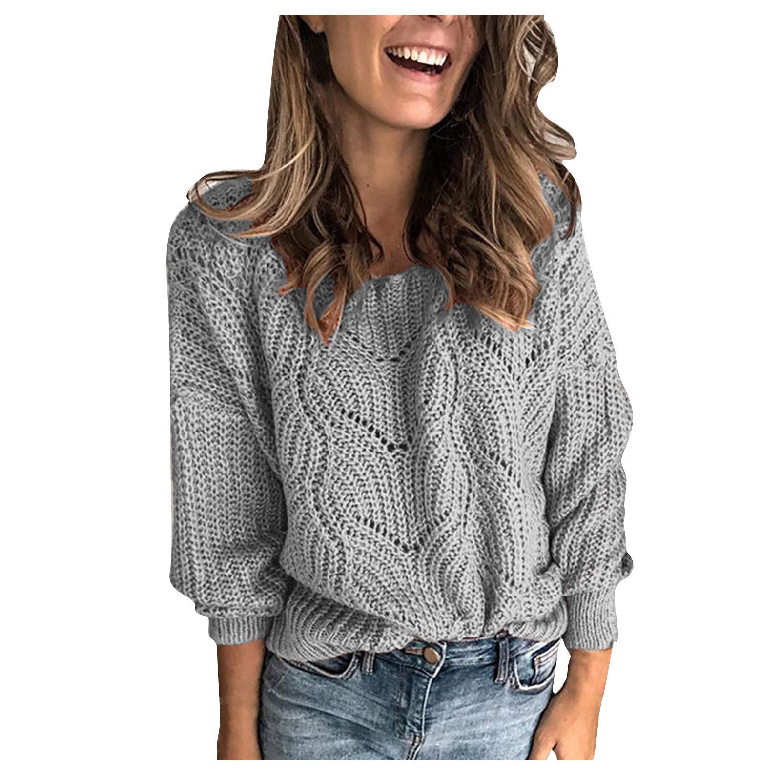 Festive Christmas Sweaters for Women - Cozy Oversized Graphic Pullover Sweater, Casual Long Sleeve Knit Top for Holiday Parties & Family Gatherings
