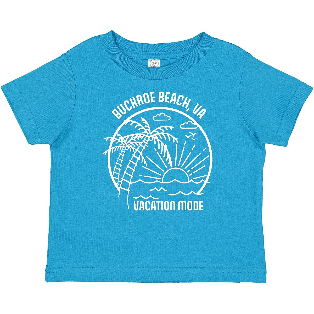 Inktastic Summer Vacation Mode Buckroe Beach Virginia Baby T-Shirt - Cute Graphic Tee for Toddlers & Infants - Perfect for Beach Trips, Family Vacations & Summer Outfits