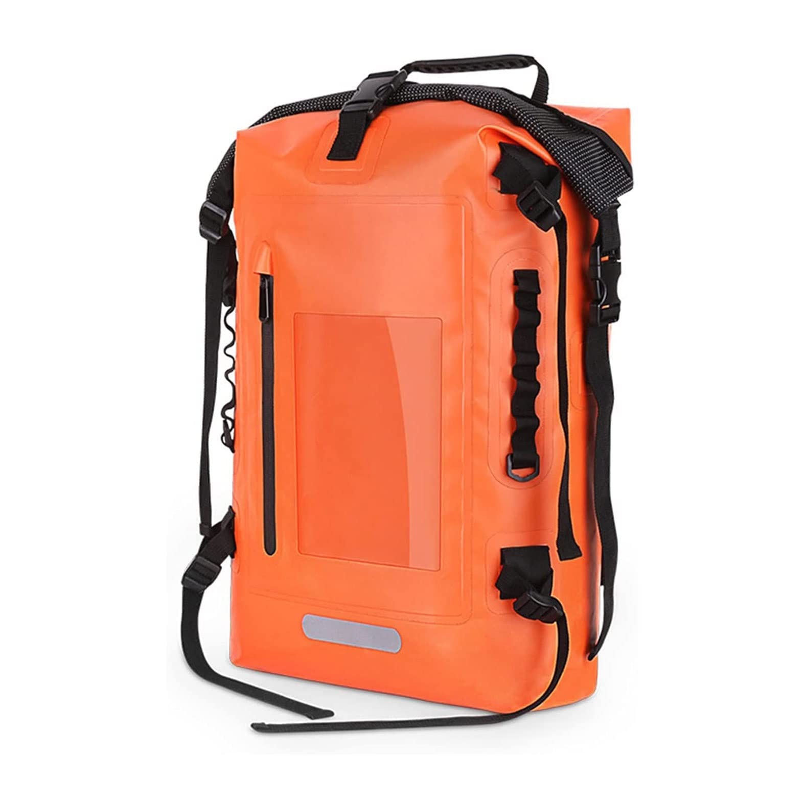 25L Blacklight Waterproof Dry Bag Backpack with Exterior Zippered Pocket - Floating Dry Sack for Kayaking, Boating, Fishing & Rafting | Ideal Waterproof Gear for Men & Women | Perfect for Beach Trips, Camping & Outdoor Adventures