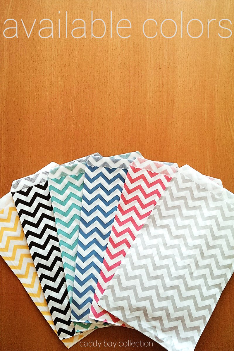 200 Pack Pink Chevron Pattern Gift Bags 6x9 Inches - Reusable Shopping Tote Bags with Zig Zag Design for Parties, Weddings, Baby Showers & Retail Sales (Caddy Bay Collection)