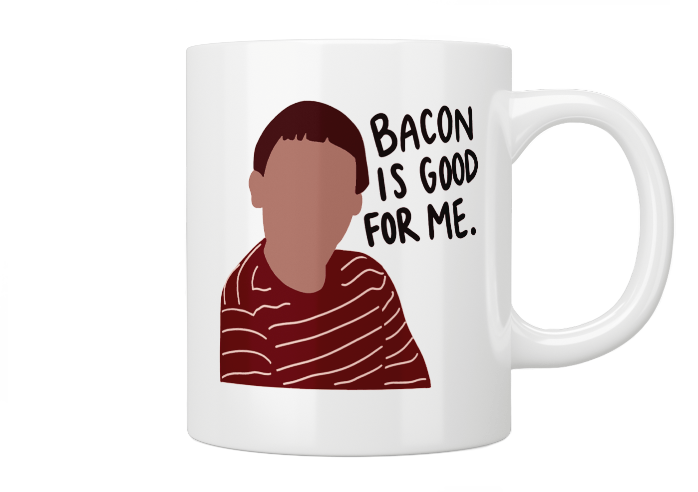 Funny Wife Swap King Curtin 'Bacon Is Good For Me' Coffee Mug - Perfect for TV Show Fans, Office Humor & Bacon Lovers Gift