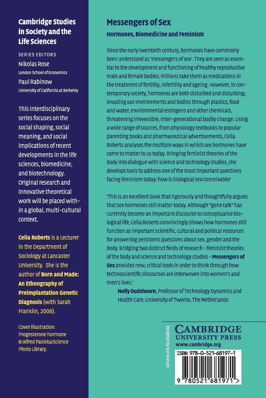 Messengers of Sex: Cambridge Studies in Society and the Life Sciences - Exploring Gender and Biology in Academic Research