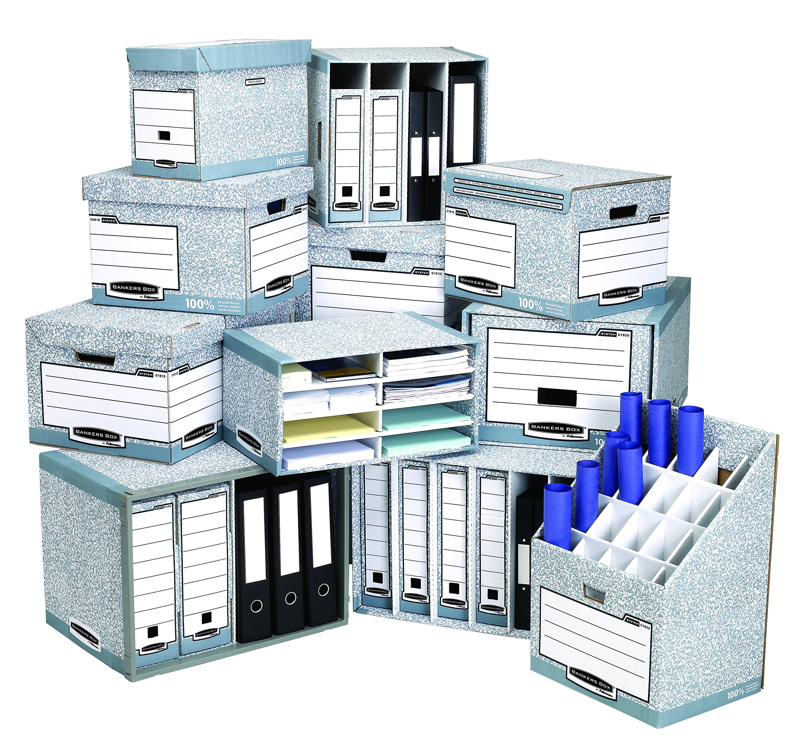 Fellowes File Storage Drawer Organizer - Perfect for Office, Home & School Document Organization