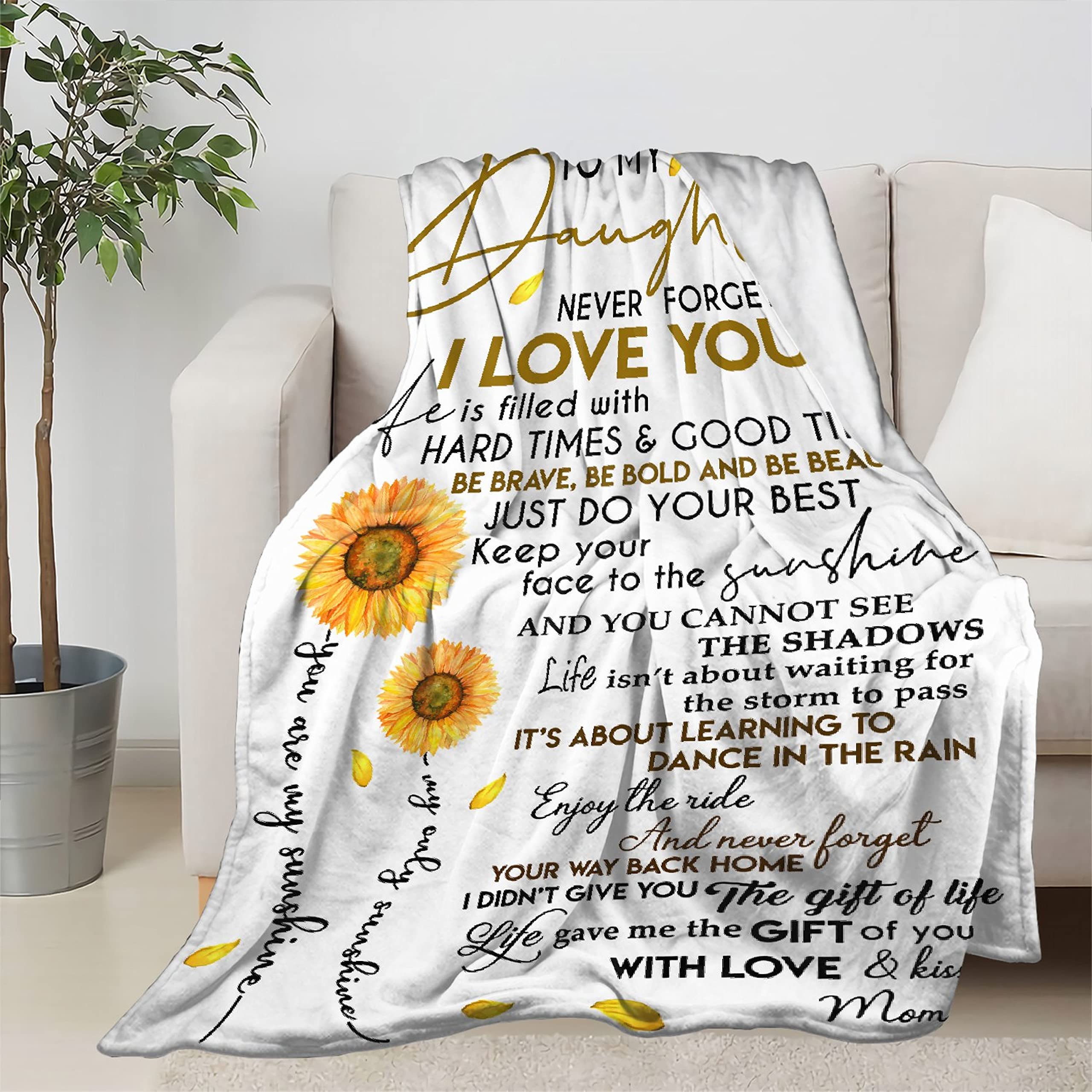 Sunflower to My Daughter Blanket - 60