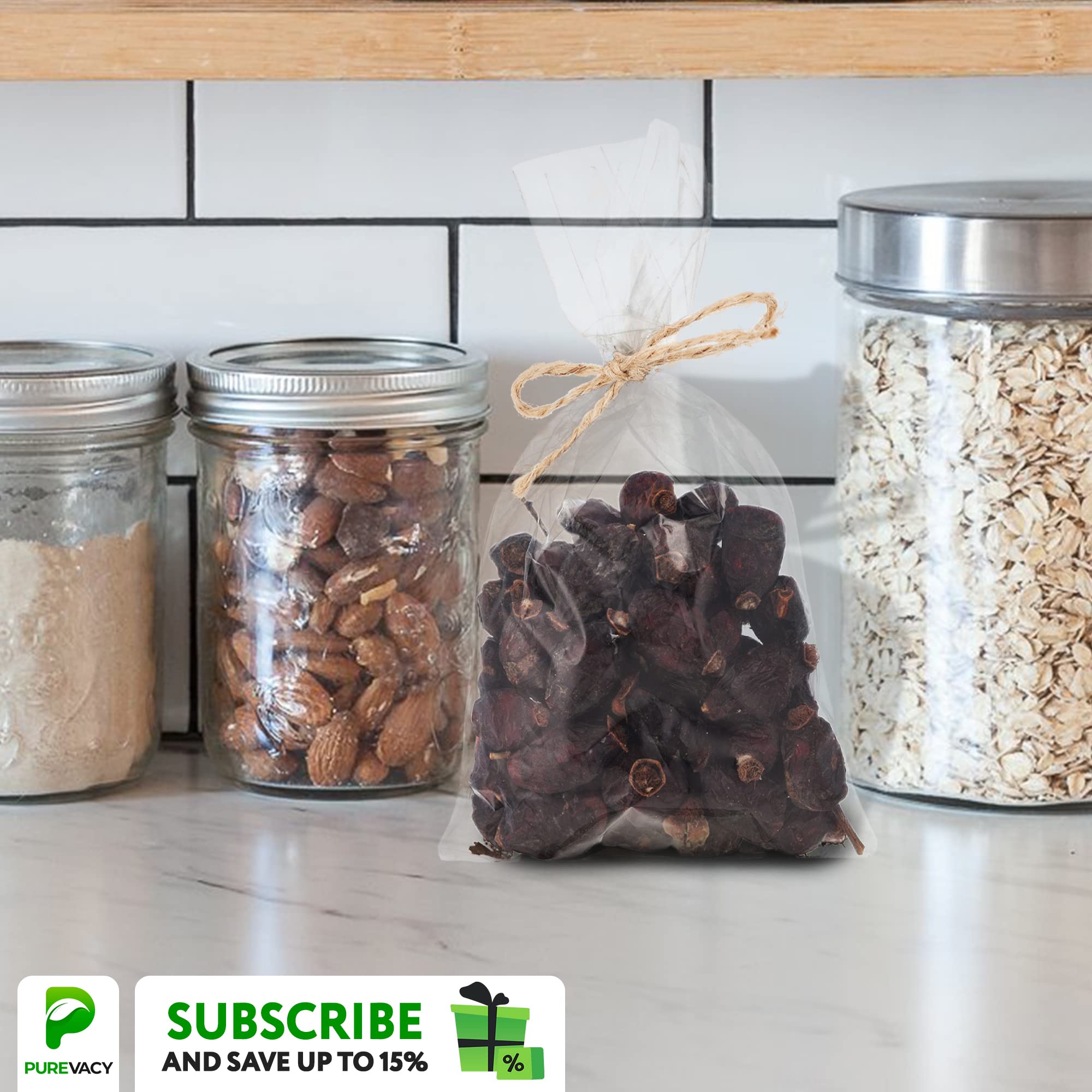 4x2x12 Inch Clear Poly Bags - 1000 Pack Side Gusseted Leak-Proof Packaging Bags for Gifts, Favors, Fruits, Grains & Coffee Beans | Perfect for Food Storage, Retail Display & Shipping Protection