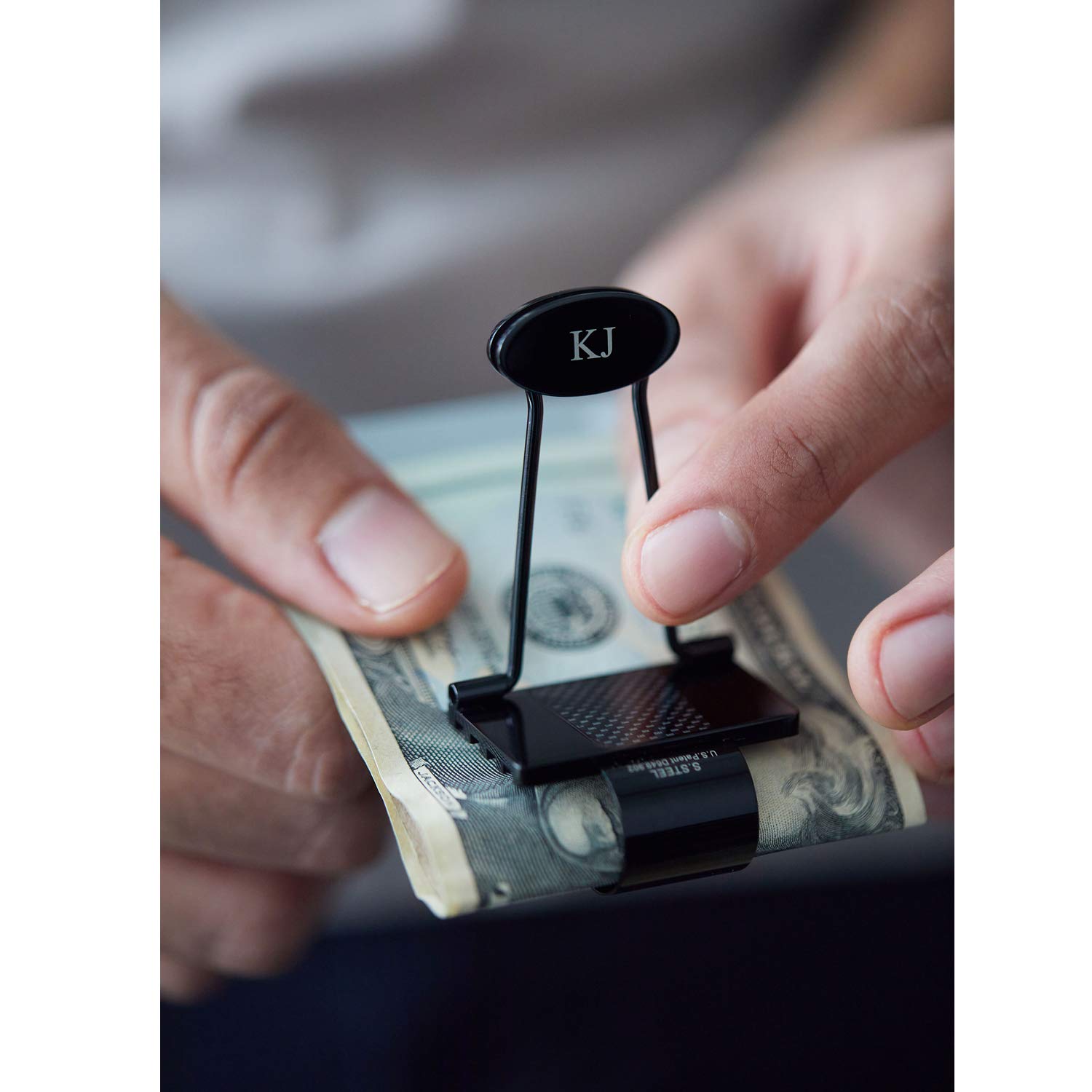 Premium Stainless Steel Money Clip for Men - Slim Minimalist Wallet & Credit Card Holder - Durable Bill Binder with Ionic Plating - Perfect for Business, Travel, and Everyday Carry