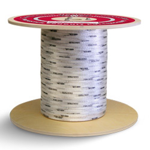 Polyester Conduit Pulling Tape - White with Black Markers - Woven - 3/4 Inch x 1000 Feet - 2500 lbs Tensile Strength (1 Spool) - CWC-179008 - Ideal for Electrical Wiring, Cable Installation, and Underground Conduit Work