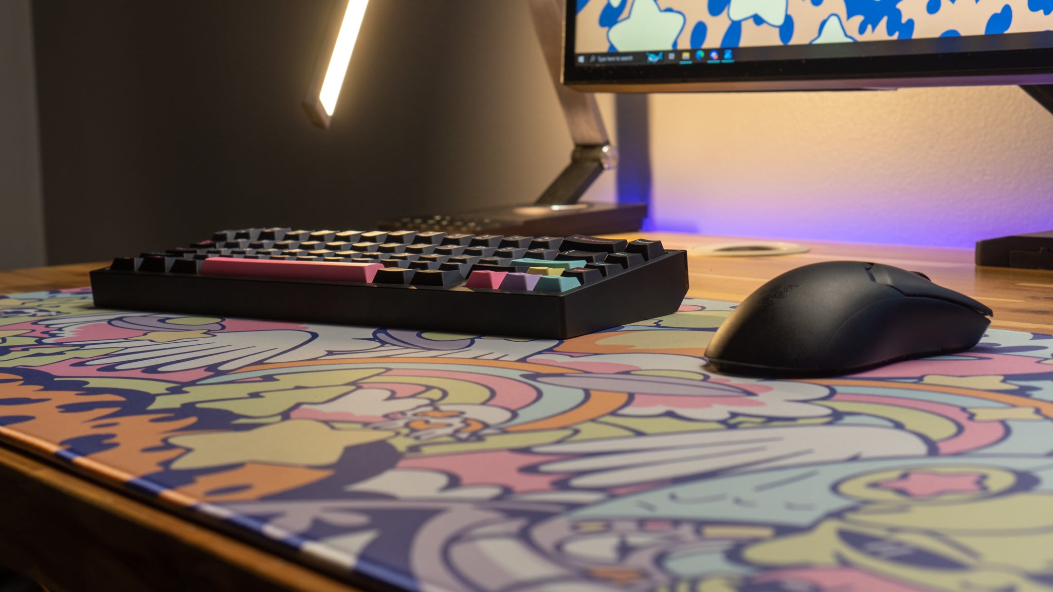 Gabi Belle Tour of the Galaxy Pastel Gaming Mouse Pad - Large Desk Mat for PC Gaming, Office & Home Workspace - Soft Mousepad for Content Creators & Streamers
