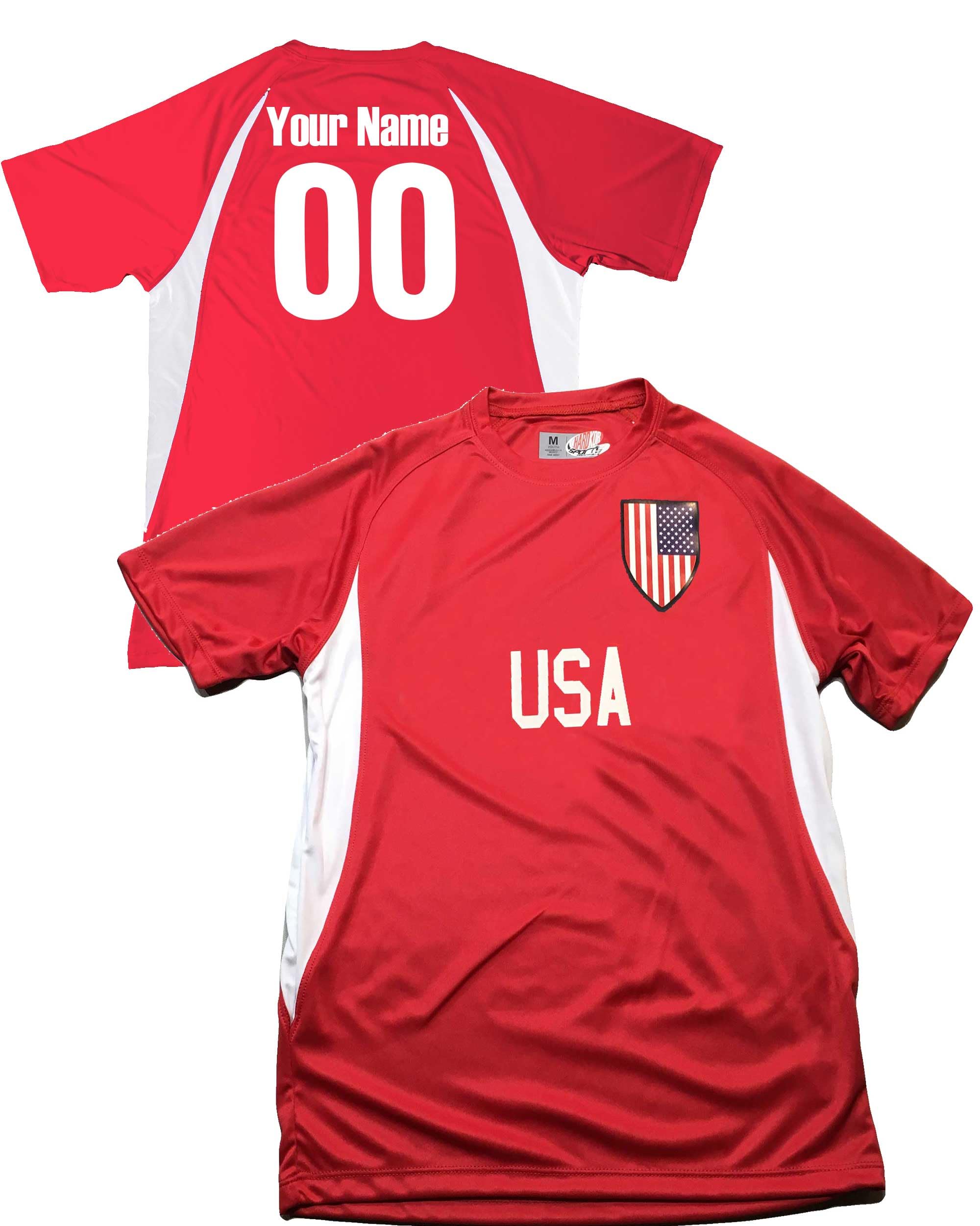 Custom USA Soccer Jersey - Personalized with Names & Numbers - Perfect for Teams, Fans & Gifts