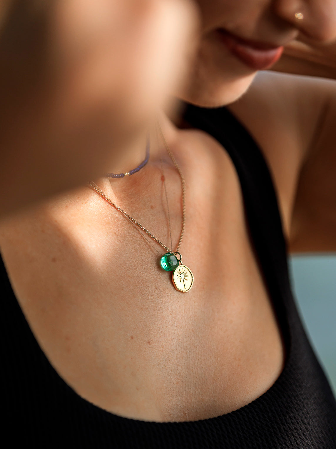 Wanderlust Life Fine Cord Necklace - Seafoam Green Adjustable Minimalist Jewelry for Women | Perfect for Everyday Wear, Beach Outings & Boho Fashion