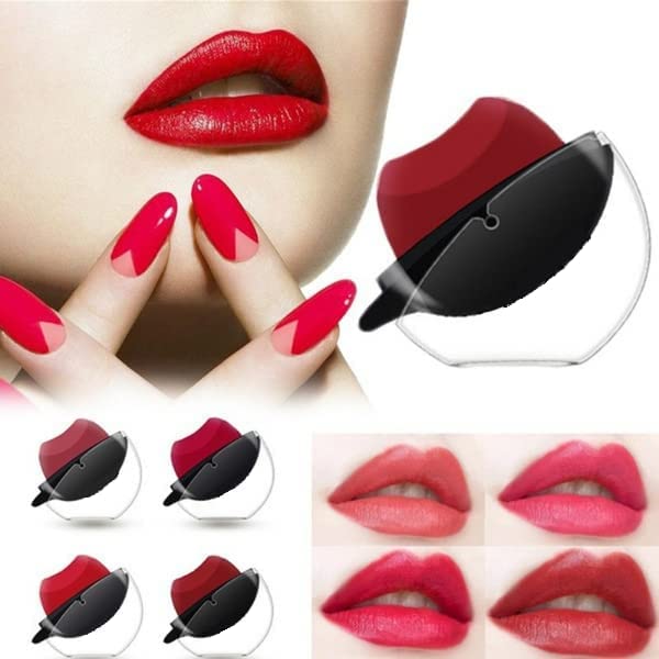 Korean Style Lip Shape Waterproof Matte Lipstick - Long Lasting Moisturizing Lip Tint, Non-Stick Cup Lip Gloss for All-Day Wear | Perfect for Parties, Dates, and Everyday Makeup