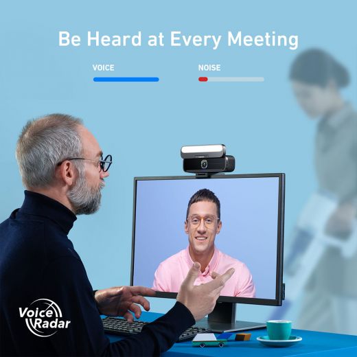 Anker PowerConf B600 All-in-One Video Conference Bar with 4K Webcam & Noise Reduction - Perfect for Home Office, Zoom Meetings & Remote Work