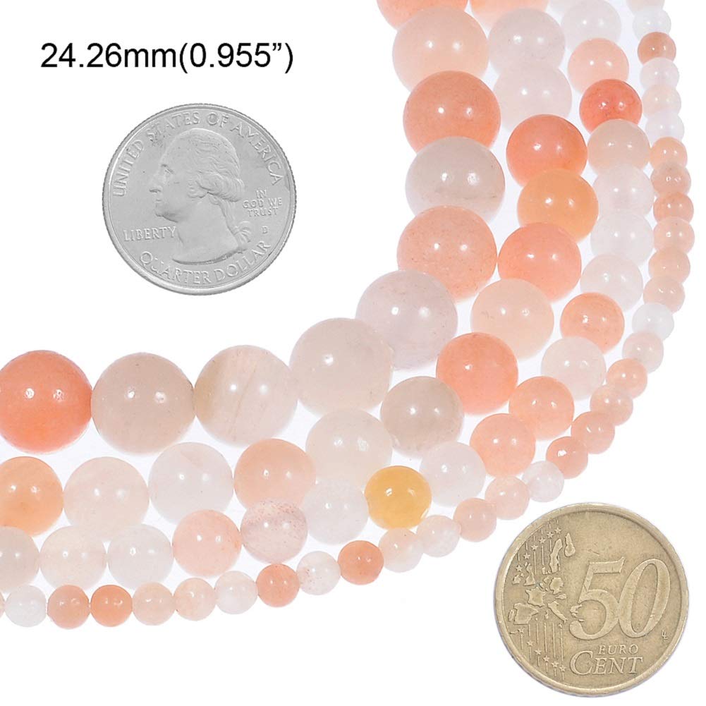 Natural Pink Aventurine Beads 6mm Round Stone Beads for Jewelry Making - 60pcs/Strand - DIY Bracelet, Necklace & Craft Supplies - Healing Crystal for Positive Energy & Stress Relief