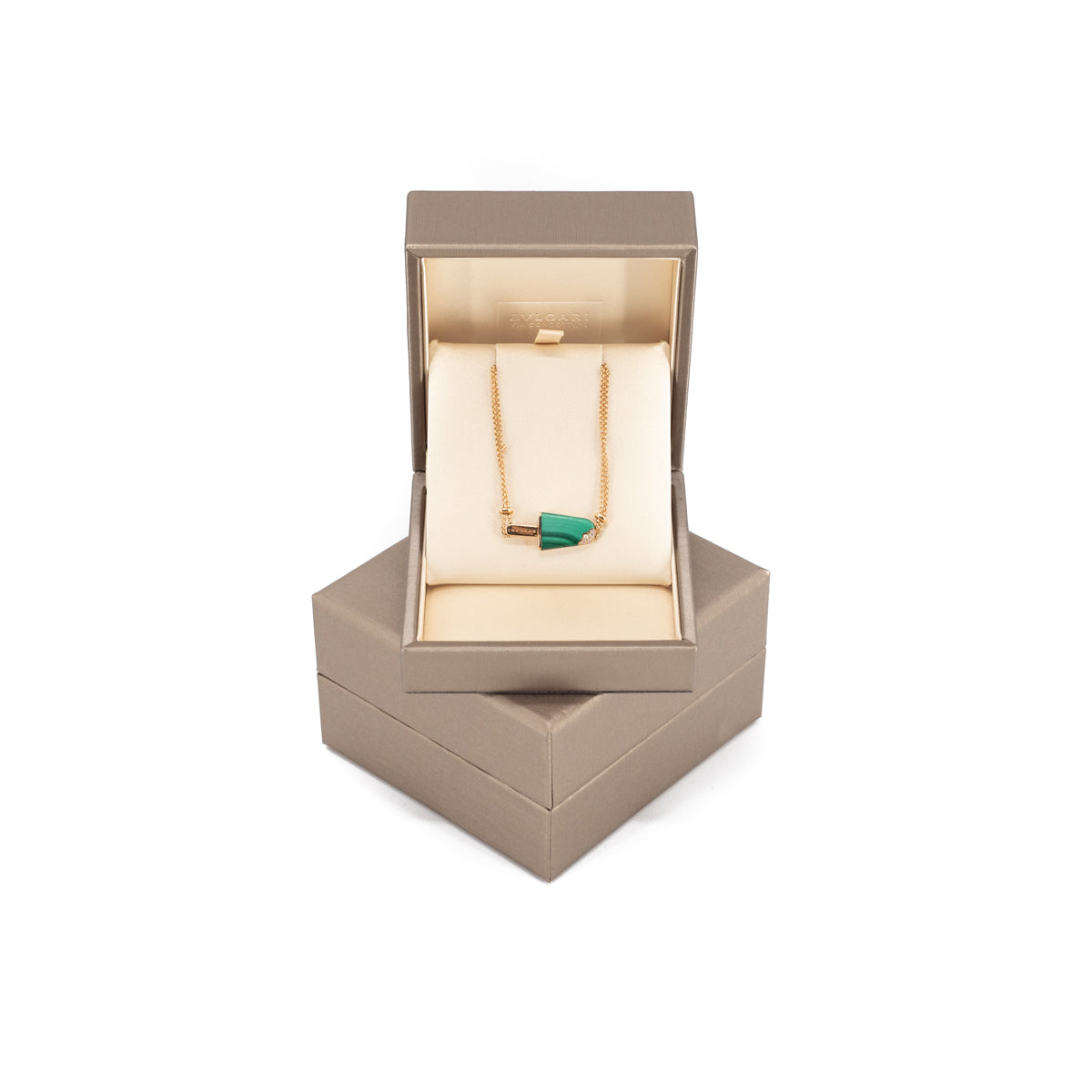BVLGARI BVLGARI Gelati 18k Gold Bracelet with Malachite and Pavé Diamonds - Luxury Jewelry for Women, Elegant Gift for Anniversary & Special Occasions