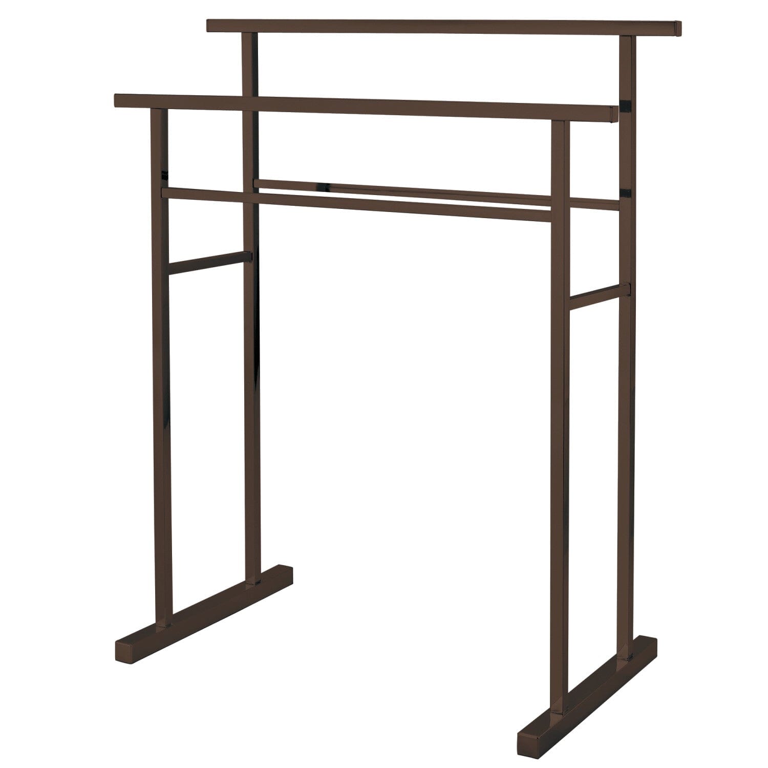 32 Inch Freestanding Bathroom Towel Rack - 4 Tier Pedestal Ladder Shelf for Bath, Spa & Laundry Room Organization | Rust-Resistant Metal Design by Edenscape
