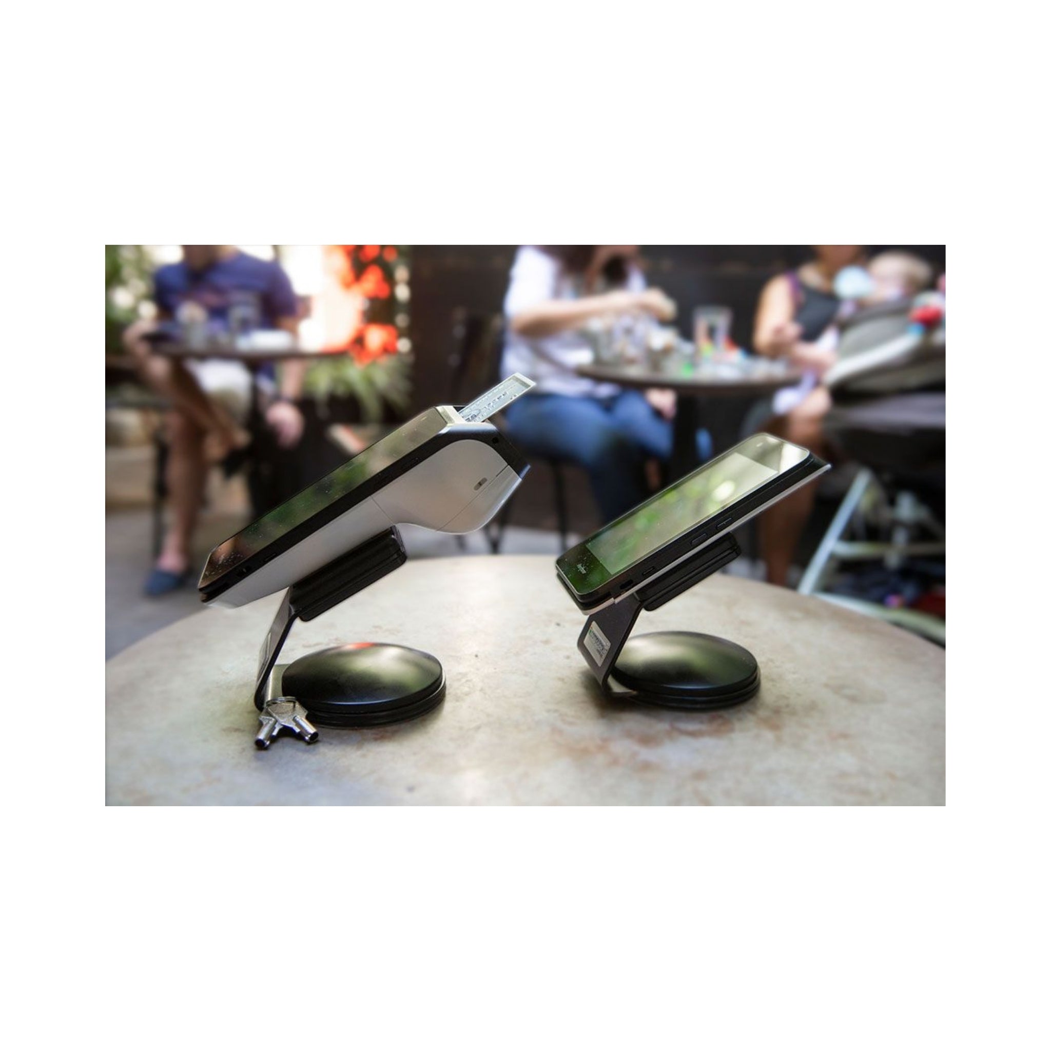 Compulocks Slidedock Universal Secure EMV Stand for Credit Card Readers - Durable & Anti-Theft Payment Terminal Holder for Retail, Restaurants & POS Systems