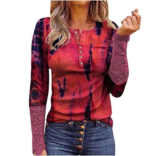 Sexy Leopard Print Workout Shirts for Women - Long Sleeve Lace Trim O-Neck Slim Fit Blouse Tunic Top | Gym, Yoga & Casual Wear