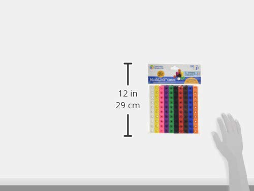 Learning Resources MathLink Cubes - 100-Piece STEM Math Manipulatives Set for Kids Ages 5+, Kindergarten Homeschool & Classroom Teacher Supplies - Counting, Sorting & Early Math Activities for Home & School Learning