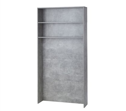 Decorative Shelf for Bedroom - Over Bed Wall Mounted Shelving Unit in Marble Gray - Perfect for Small Spaces, Storage & Home Decor