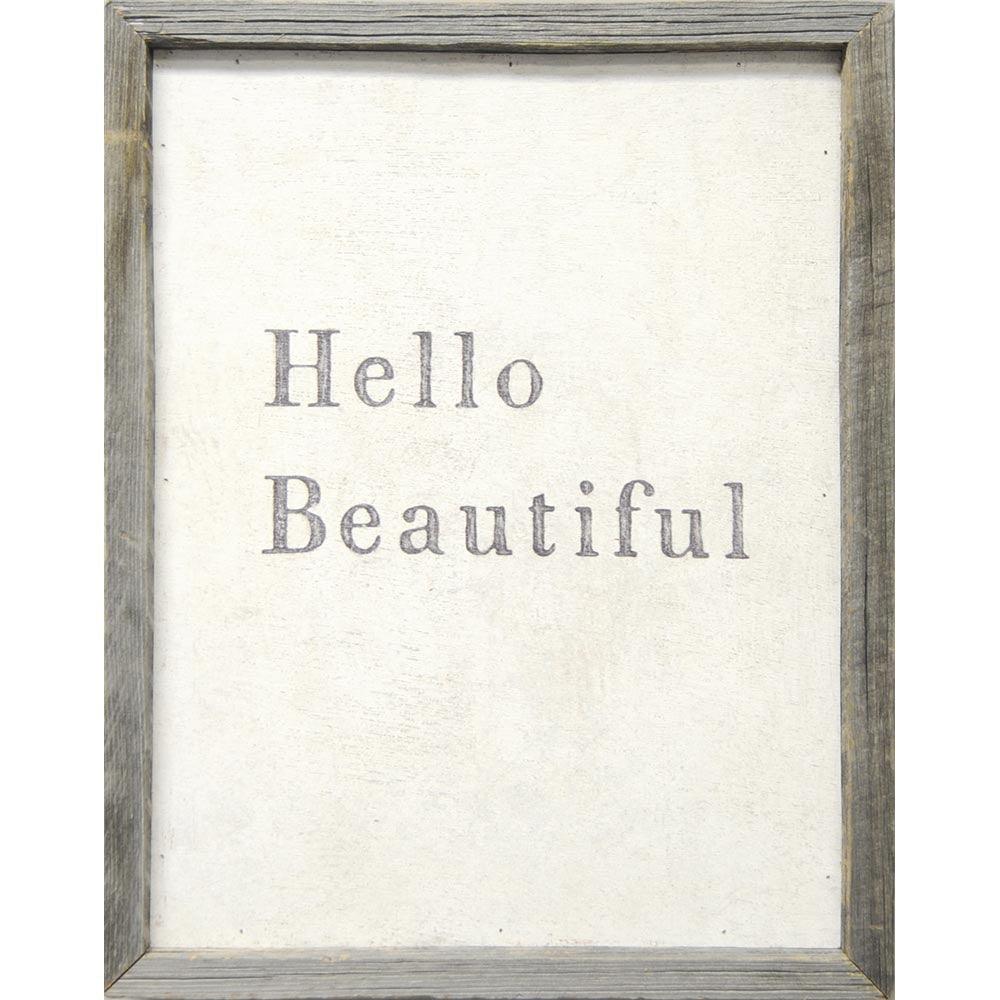 Hello Beautiful 15x19 Art Print - Elegant Wall Decor for Living Room, Bedroom & Office - Perfect Gift for Home Decor