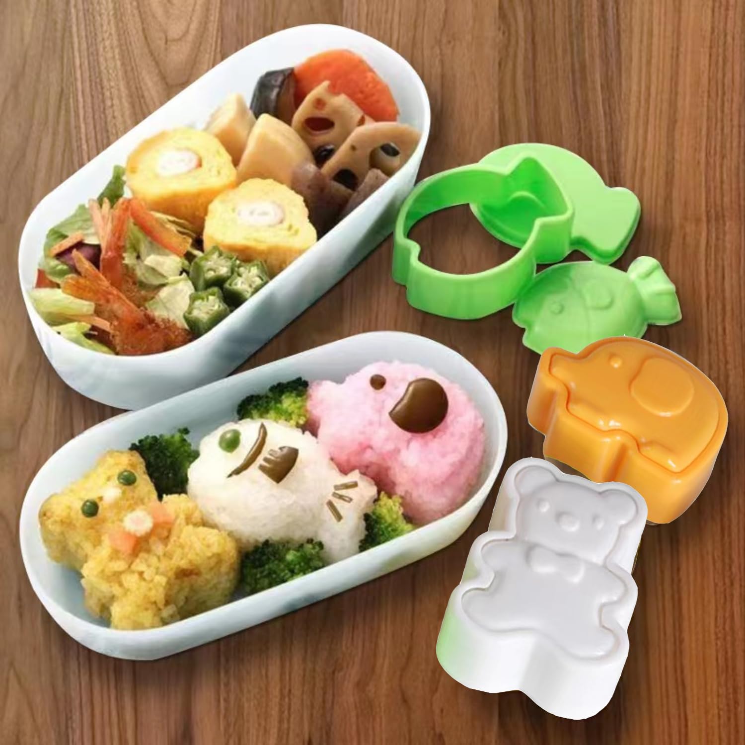 10-Piece Onigiri Mold Set - Non-Stick Rice Ball & Spam Musubi Press Kit - DIY Sushi Maker for Bento, Lunch Box & Home Cooking - Perfect for Kids, Meal Prep & Japanese Cuisine Lovers