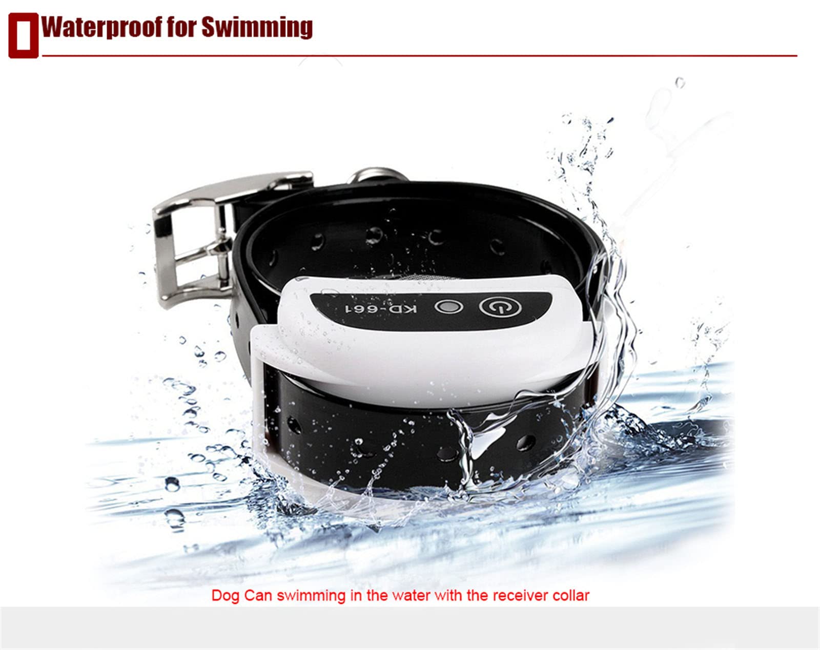 Wireless Dog Fence System - Electric Pet Containment with Waterproof Rechargeable Training Collar | Safe & Effective Vibrate/Shock Modes | Adjustable Control Range Up to 1064 Feet | Ideal for Backyard, Farm & Large Property Pet Safety