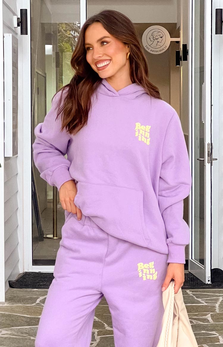 Cozy Purple Snuggle Bubble Hoodie for Women - Soft Fleece Pullover with Pockets | Perfect for Lounge Wear, Winter Outfits & Casual Fashion
