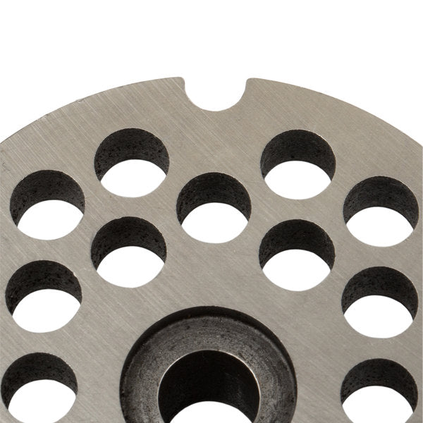 Globe L00669 Stainless Steel Meat Grinder Plate – Heavy Duty Grinding Disc for Home & Commercial Use | Perfect for Beef, Pork, Chicken & Sausage Making