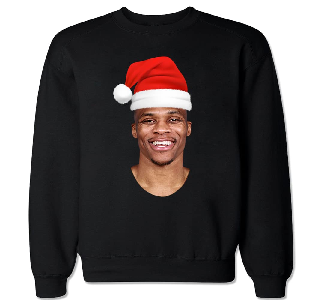 FTD Apparel Men's Santa Brodie Christmas Crewneck Sweater - Cozy Holiday Pullover for Xmas Parties & Family Gatherings