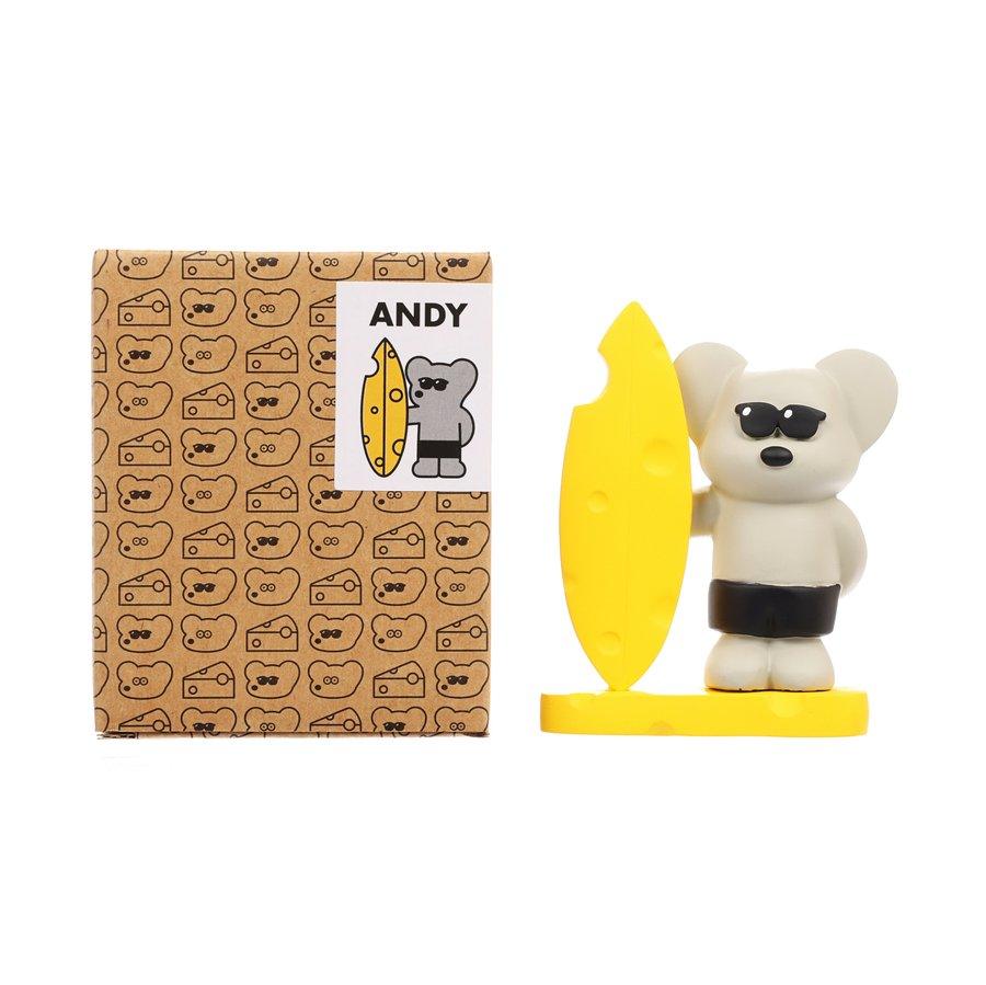 DECOLE Andy Mascot C - 3.5 Inch (9cm) Cute Collectible Figure (124g) - Perfect for Home Decor, Office Desk Display, and Kawaii Gift Giving