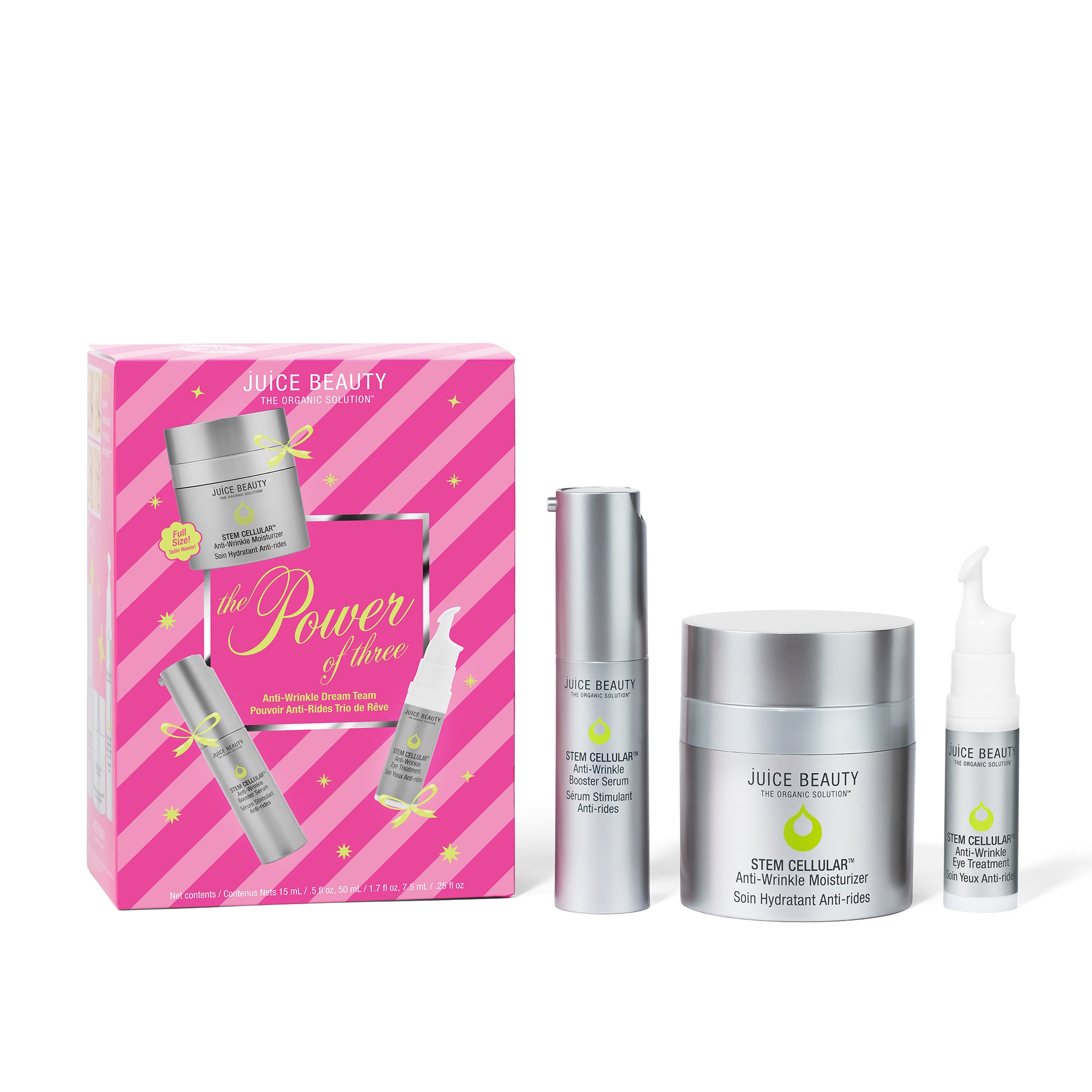 Anti-Wrinkle Cream Trio Set - Powerful 3-Step Wrinkle Reduction Treatment for Day & Night Use | Perfect for Daily Skincare Routine & Anti-Aging Care