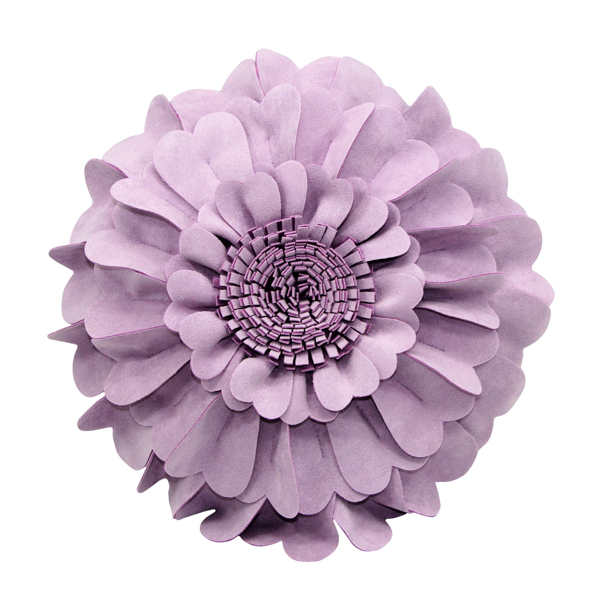 Contempo Lifestyles 3D Sunflower Throw Pillow - 13 Inch Lilac Handmade Decorative Flower Pillow for Bed, Couch & Home Decor | Perfect for Living Room, Nursery & Wedding Gifts