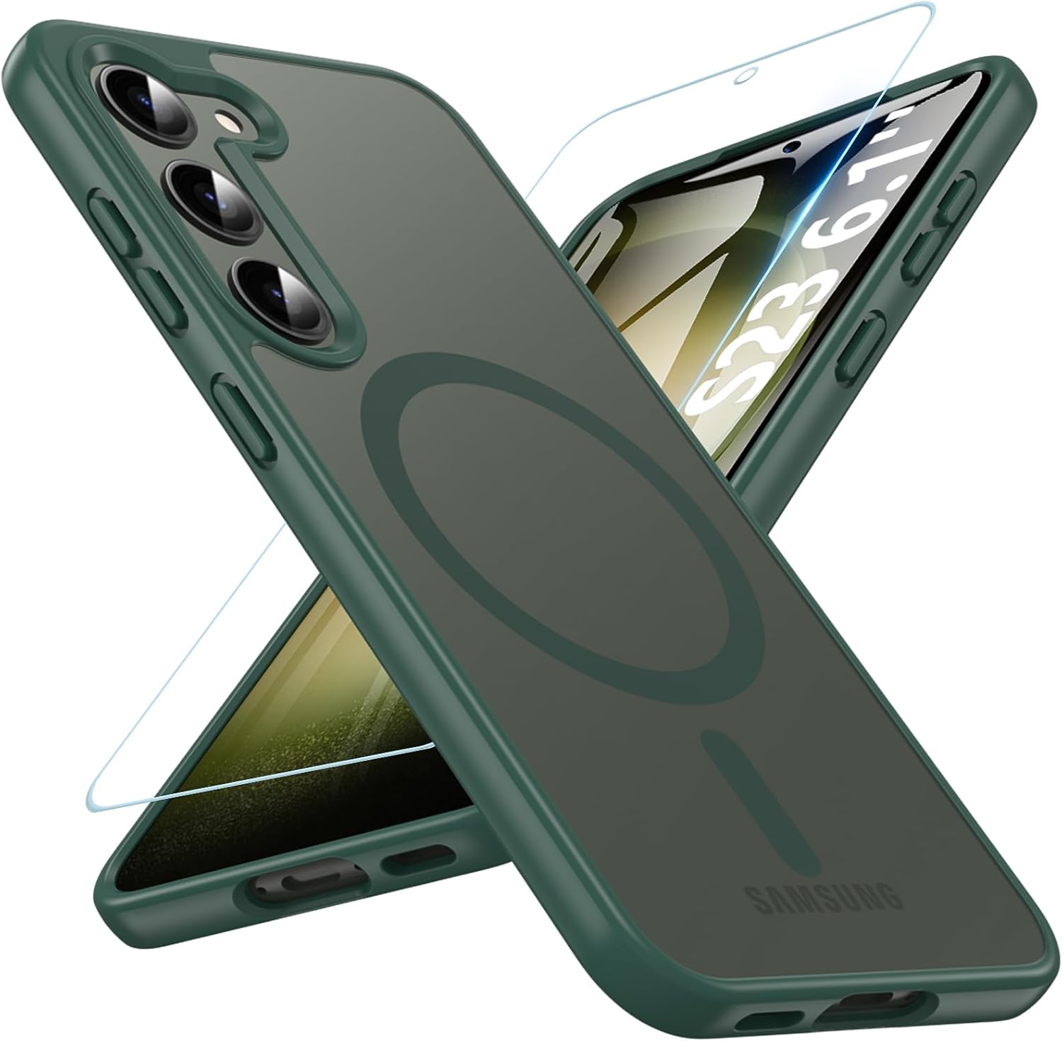 Samsung Galaxy S25 Ultra Tempered Glass Screen Protector with Slim Bumper Case - Shockproof Full-Body Protection for Work, Travel & Outdoor Activities