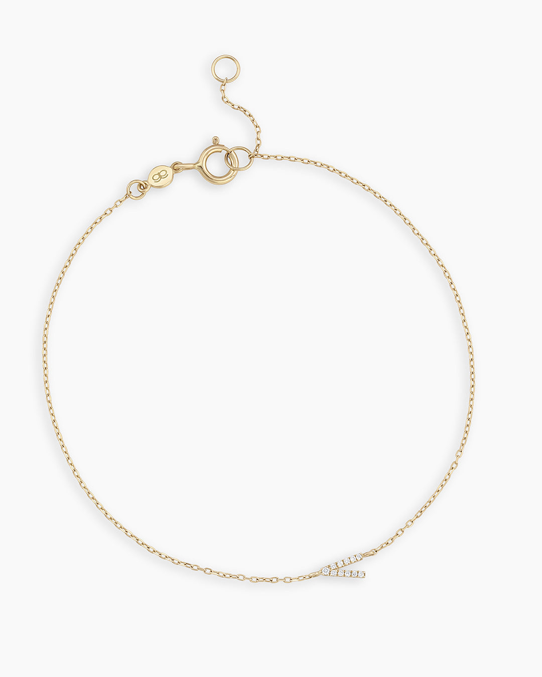 Diamond Pavé Alphabet Bracelet - Personalized Initial Letter Bracelet for Women, Sterling Silver or Gold Plated, Elegant Gift for Birthday, Anniversary, Valentine's Day | Perfect for Everyday Wear & Special Occasions
