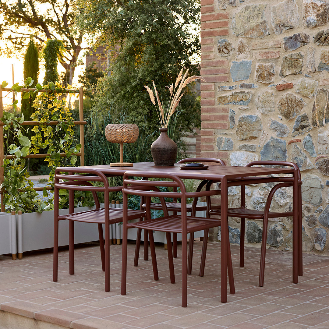 Modern Bliss Rectangular Dining Table Set with 4 Side Chairs - Solid Wood Kitchen Table for 6 - Perfect for Family Dinners & Entertaining Guests