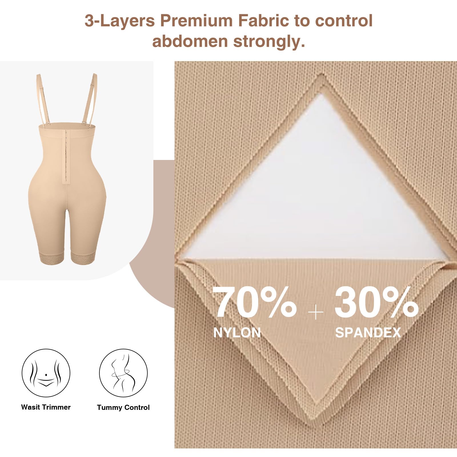 Lover-Beauty Colombian Postpartum Fajas Shapewear - BBL Waist Trainer for Butt Lift & Hip Enhancement - Perfect for Postpartum Recovery & Body Shaping