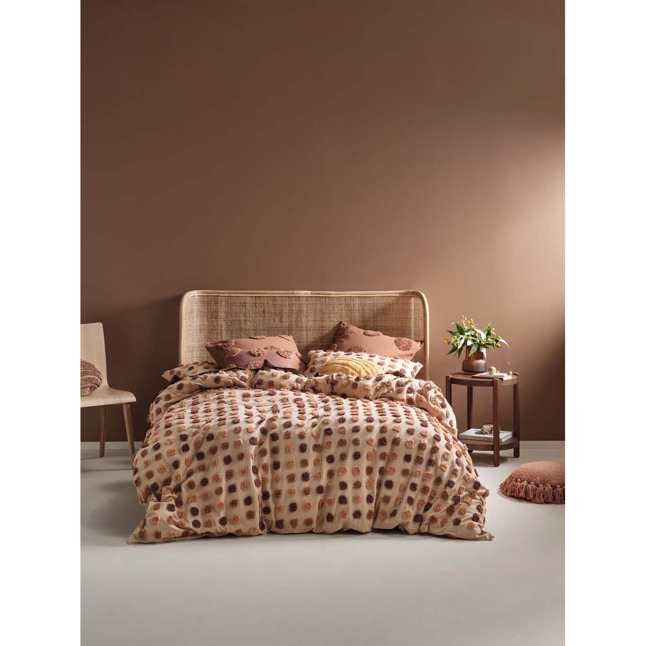 Haze Pecan Quilt Cover Set Queen Size - Soft & Breathable Bedding Set with All-Season Comfort - Perfect for Master Bedroom, Guest Room & Cozy Home Decor