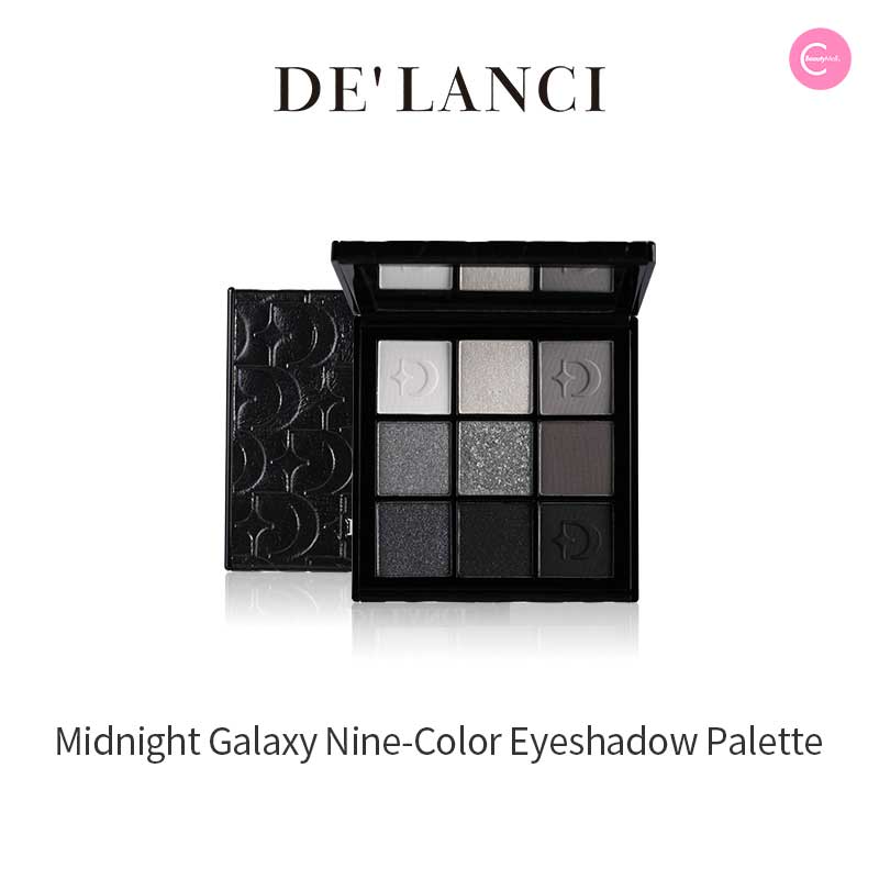 DE'LANCI Midnight Galaxy Smoky Punk Eyeshadow Palette - 12 Highly Pigmented Matte & Shimmer Eyeshadows for Bold Makeup Looks | Perfect for Night Out, Party & Festival Makeup