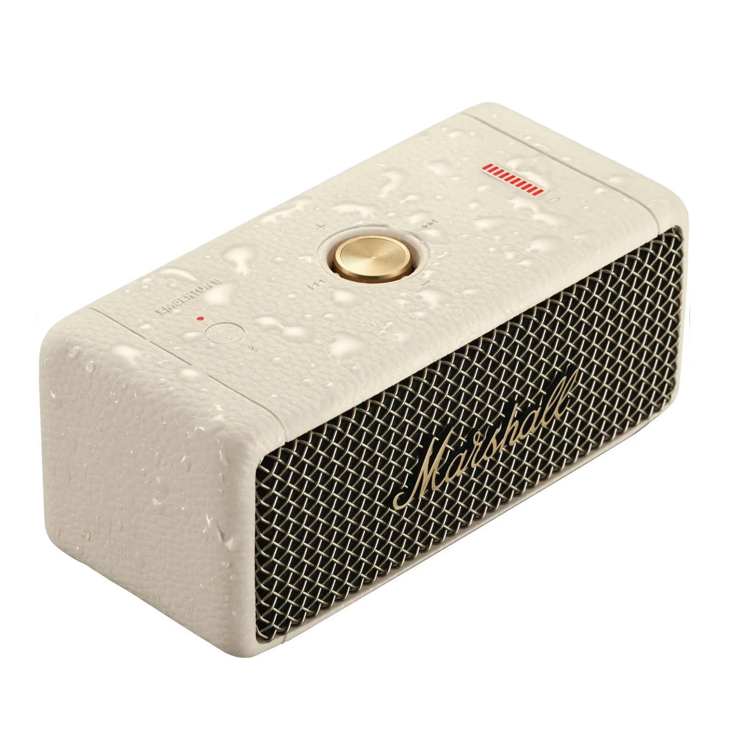 Marshall Emberton II Portable Bluetooth Speaker - White | Wireless Outdoor Speaker for Travel, Beach, and Parties