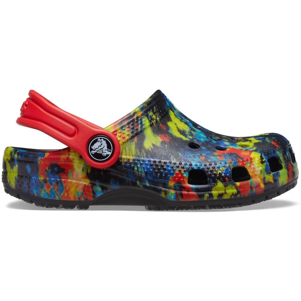 Crocs Kids' Classic Tie Dye Clogs - Waterproof & Comfortable Shoes for Boys & Girls (Infant/Toddler/Little Kid/Big Kid) | Perfect for Beach, Pool & Outdoor Play