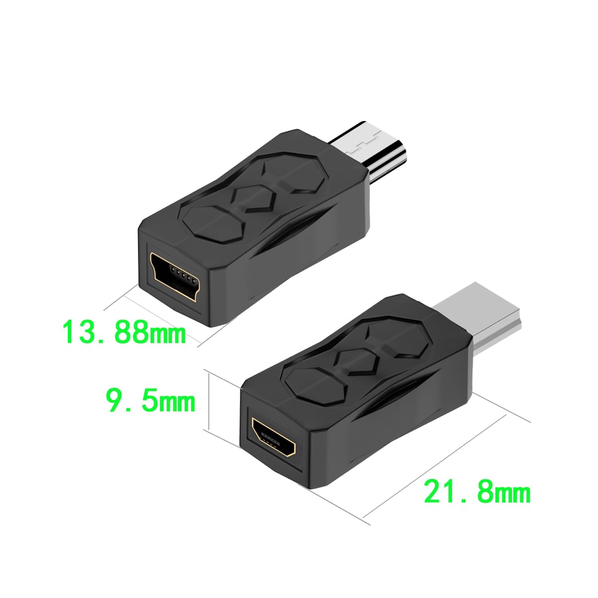 USB C to Micro USB Adapter (7 Pack) - Type C Female to Micro USB Male Converter - USB C Extender & Mini USB Connector - Perfect for Smartphones, Tablets, Chargers & Power Banks