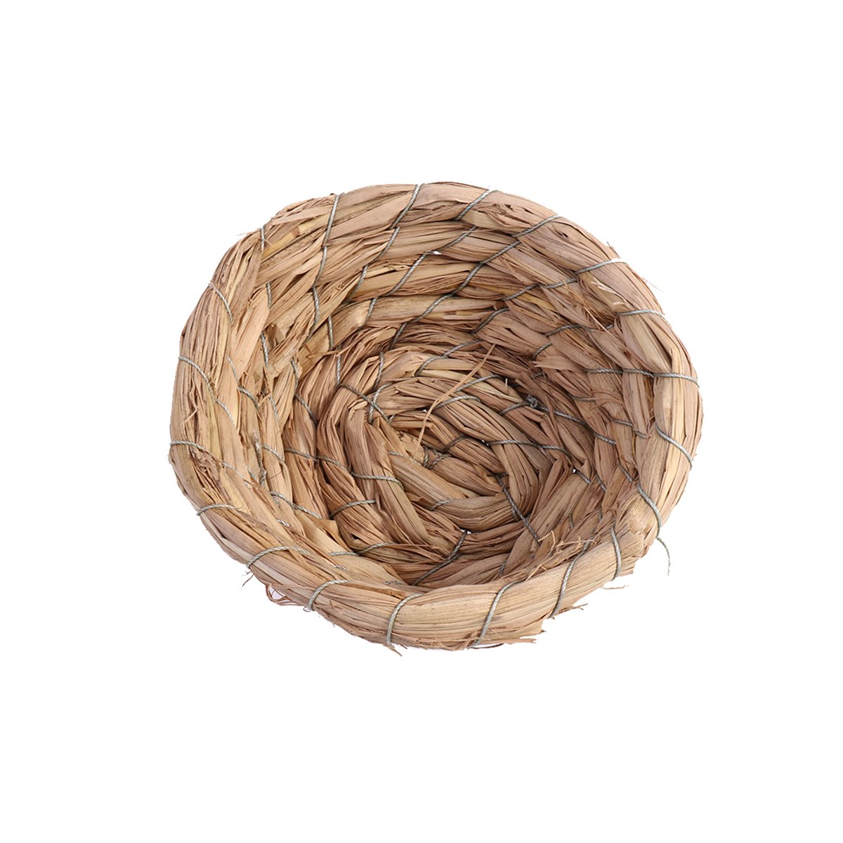 Baluue 6pcs Straw Bird Nest - Natural Handmade Woven Nesting Basket for Small Birds - Perfect for Pet Birds, Garden Decor, and DIY Crafts