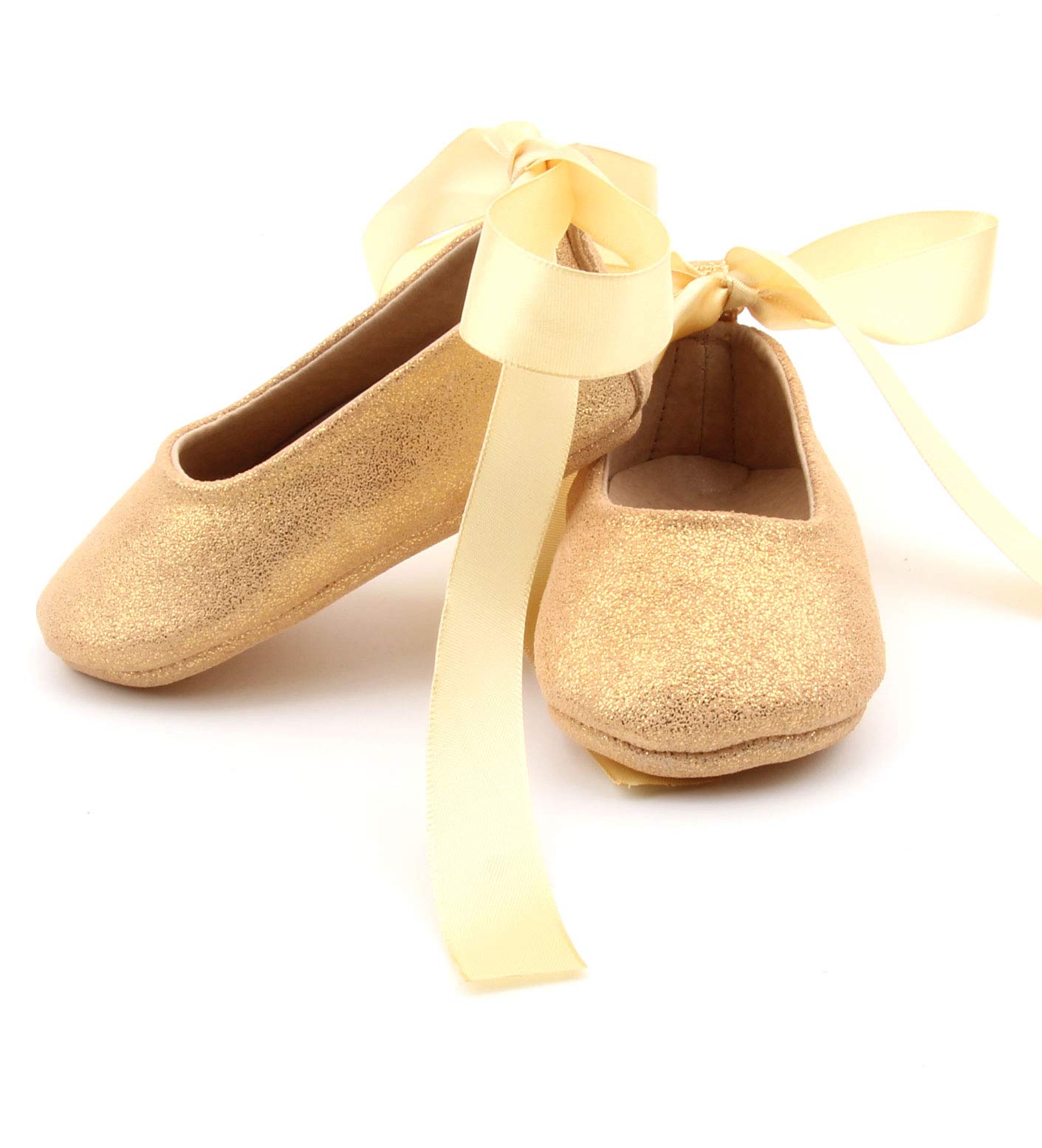 Girls' Ballerina Sparkle Shoes - Toddler & Baby Glitter Dance Shoes for Ballet, Parties & Dress Up | Soft Sole & Comfortable for Indoor & Outdoor Play