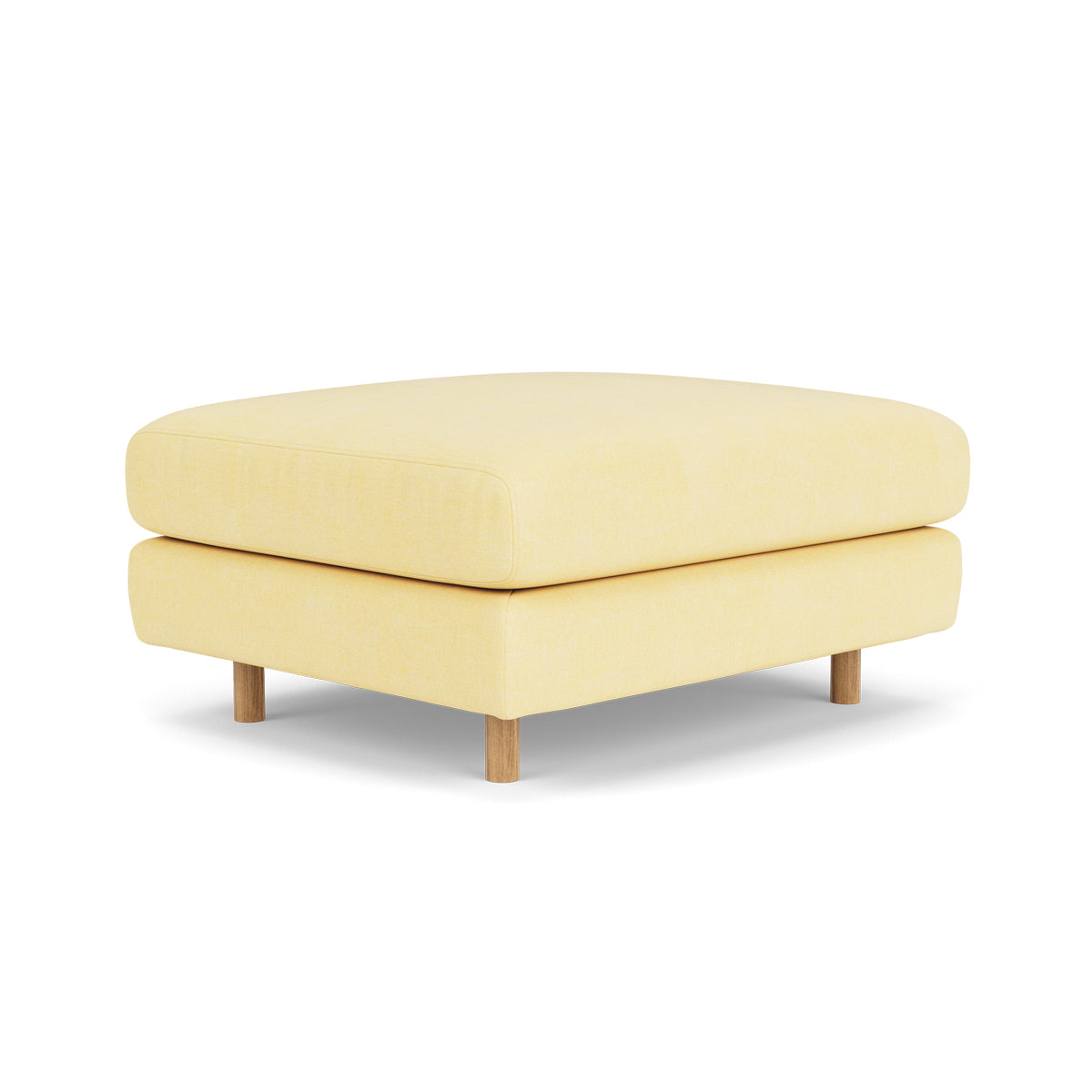 Dylan Fabric Ottoman - Soft and Stylish Footrest, Storage Bench, Living Room Accent Piece - Perfect for Small Spaces, Bedroom, or Lounge Area